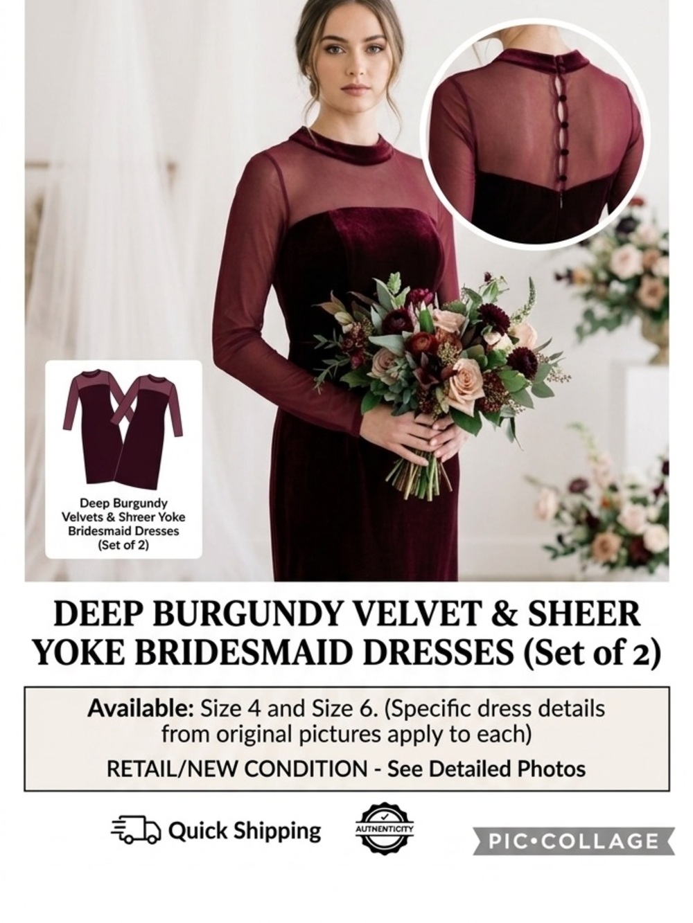2-1  Deal Bridesmaid Dresses cranberry/red velvet sweetheart neckline